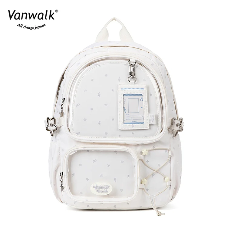 Vanwalk Multiple Pockets Happy Band backpack V2908 - Image 9