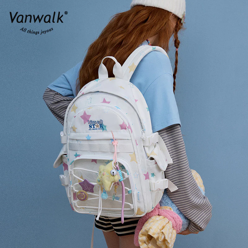 Vanwalk Multiple Pockets Lucky Star backpack V2888 - Image 2