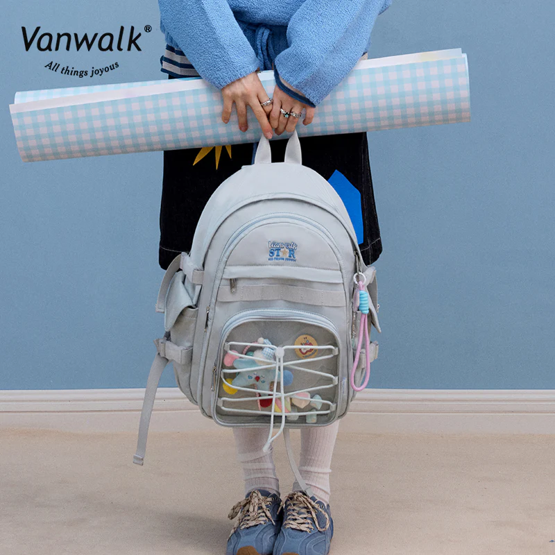 Vanwalk Multiple Pockets Lucky Star backpack V2888 - Image 7