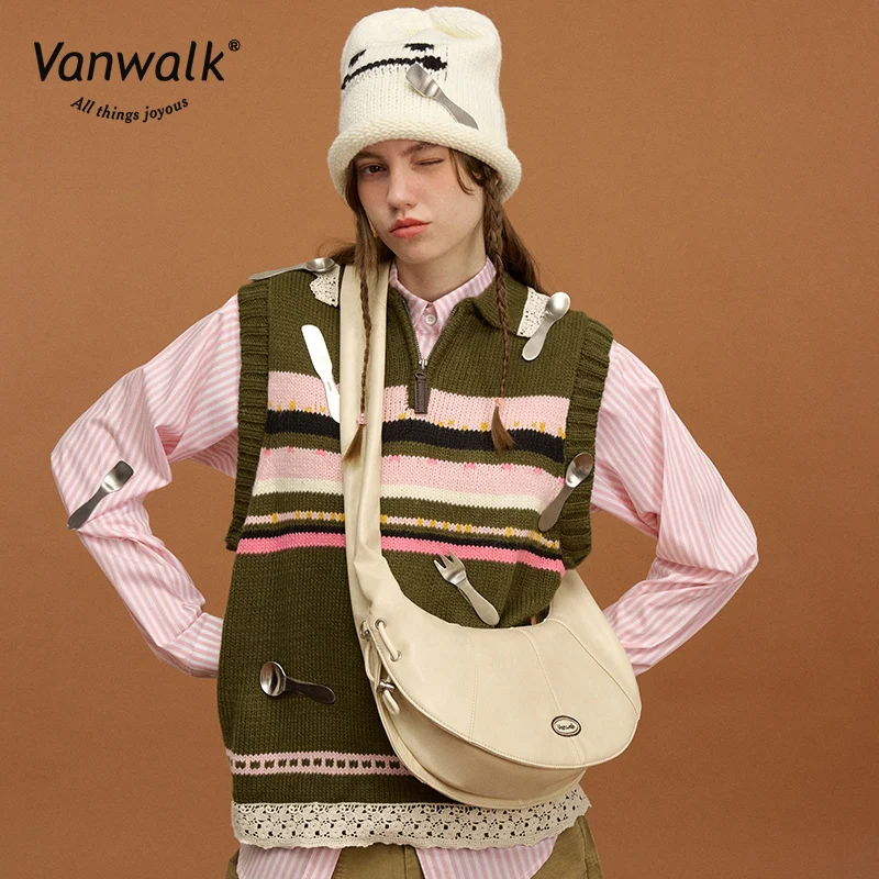 Vanwalk Fashion Pizza crossbody bag V2857 - Image 4