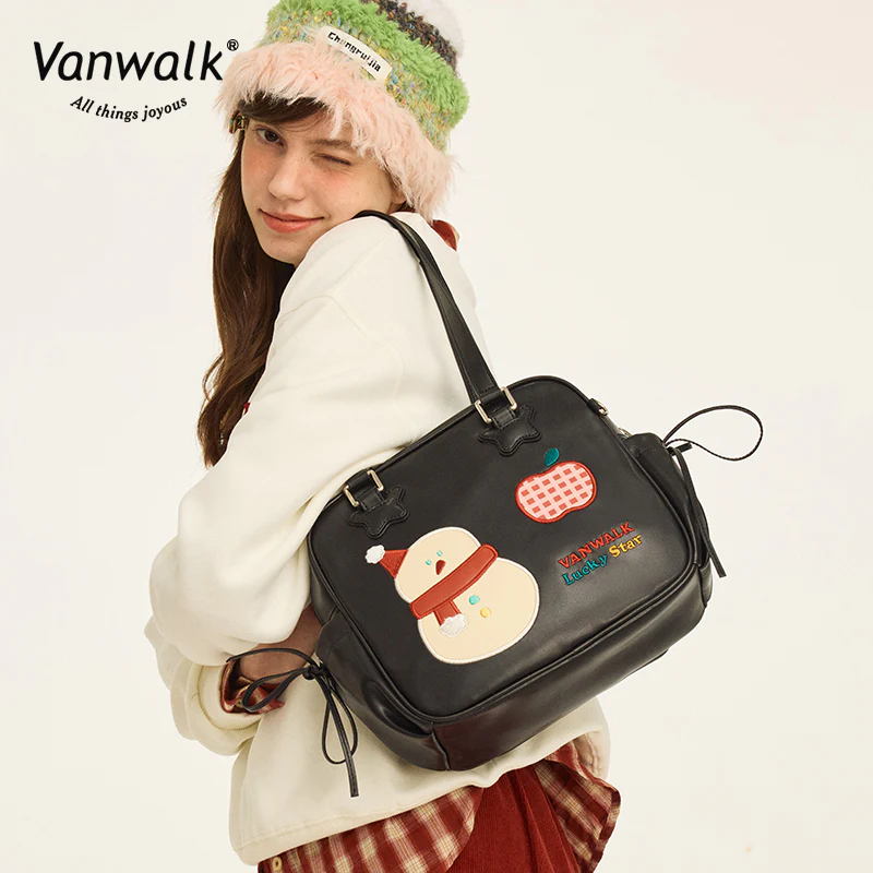 Vanwalk Multi-Pockets Christmas shoulder bagV2873 - Image 4