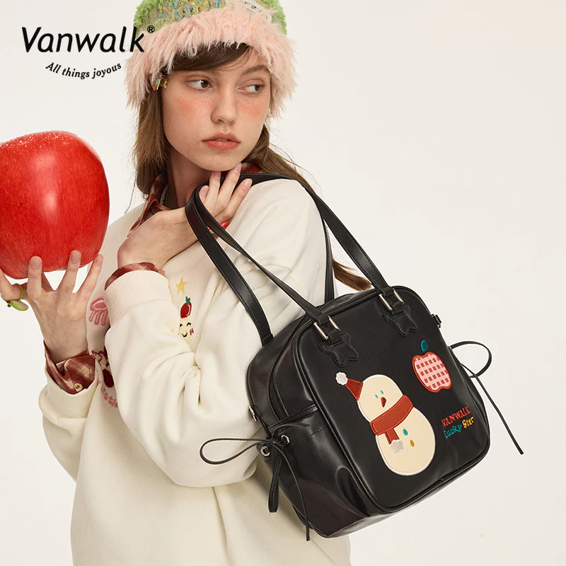 Vanwalk Multi-Pockets Christmas shoulder bagV2873 - Image 6