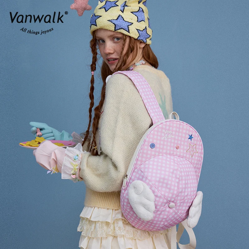 Vanwalk Fashion Streetwear Lucky Star Backpack V2880 - Image 2