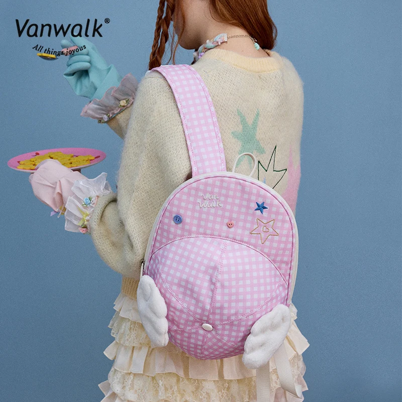 Vanwalk Fashion Streetwear Lucky Star Backpack V2880 - Image 3
