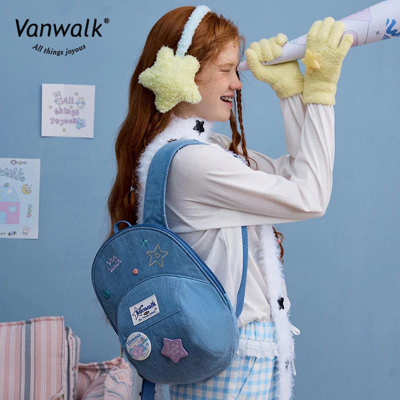Vanwalk Fashion Streetwear Lucky Star Backpack V2880 - Image 5