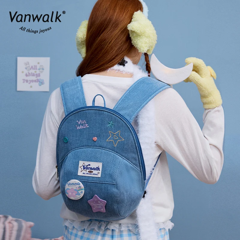 Vanwalk Fashion Streetwear Lucky Star Backpack V2880 - Image 6
