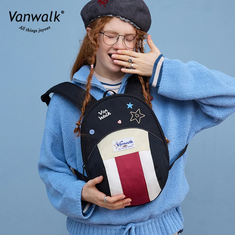 Vanwalk Fashion Streetwear Lucky Star Backpack V2880 - Image 8