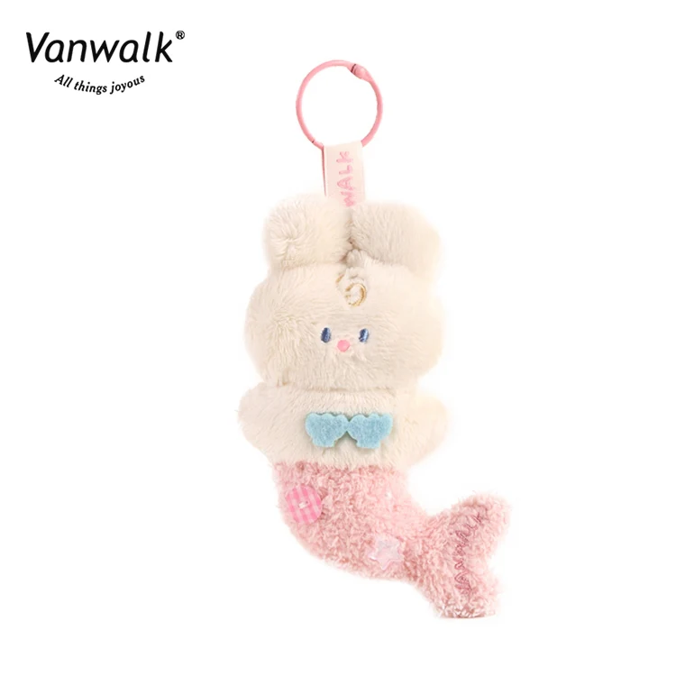 Vanwalk Bubble Island Niche Rabbit Mermaid Plush Doll Pendant Bag K522 - Image 7
