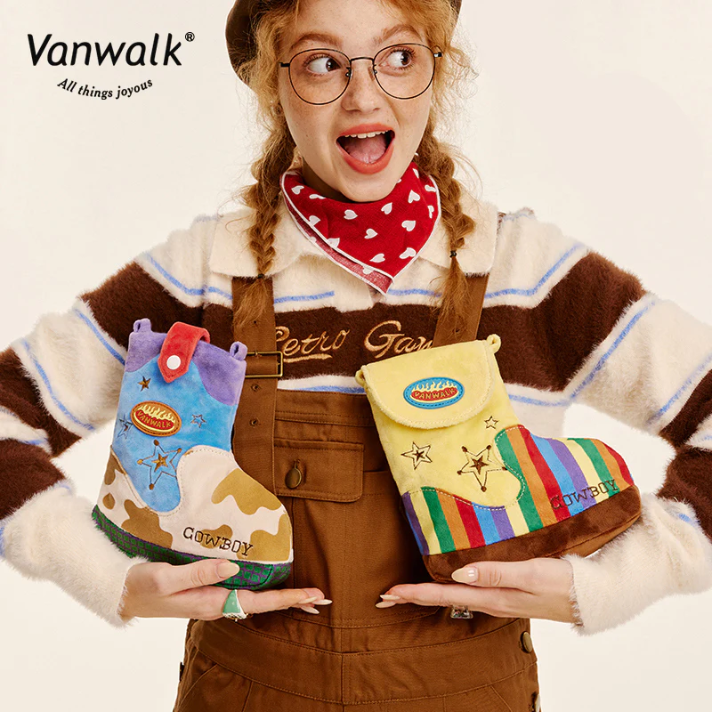 Vanwalk Cute Design Denim Crossbody Bag K412 - Image 2