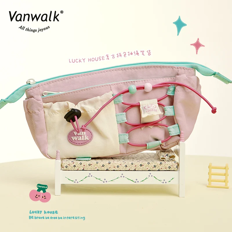 Vanwalk cute design Lucky House pencil case K433 - Image 3