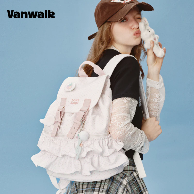 VANWALK Cute Design Lovely Note Student Backpack v2904 - Image 3