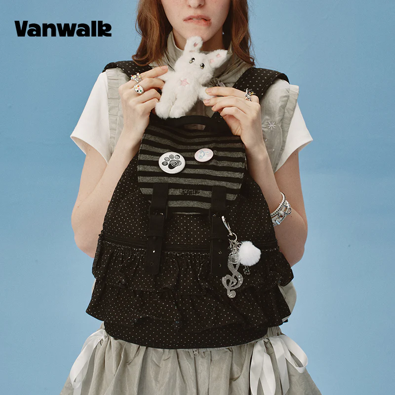 VANWALK Cute Design Lovely Note Student Backpack v2904 - Image 6