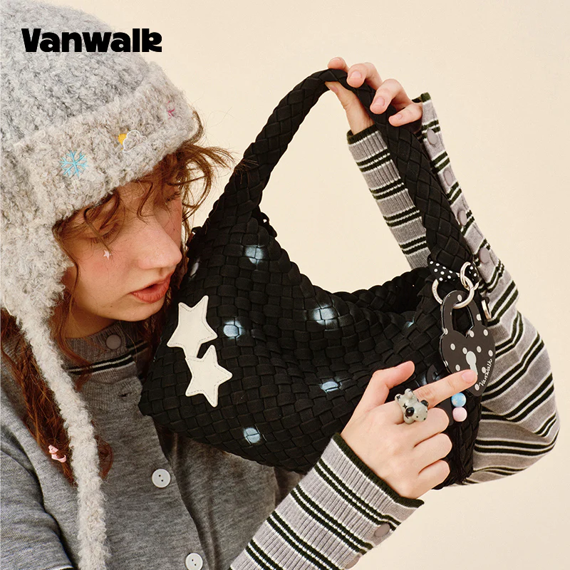 VANWALK Glutinous Rice Ball Series Woven Handbag v2991 - Image 3