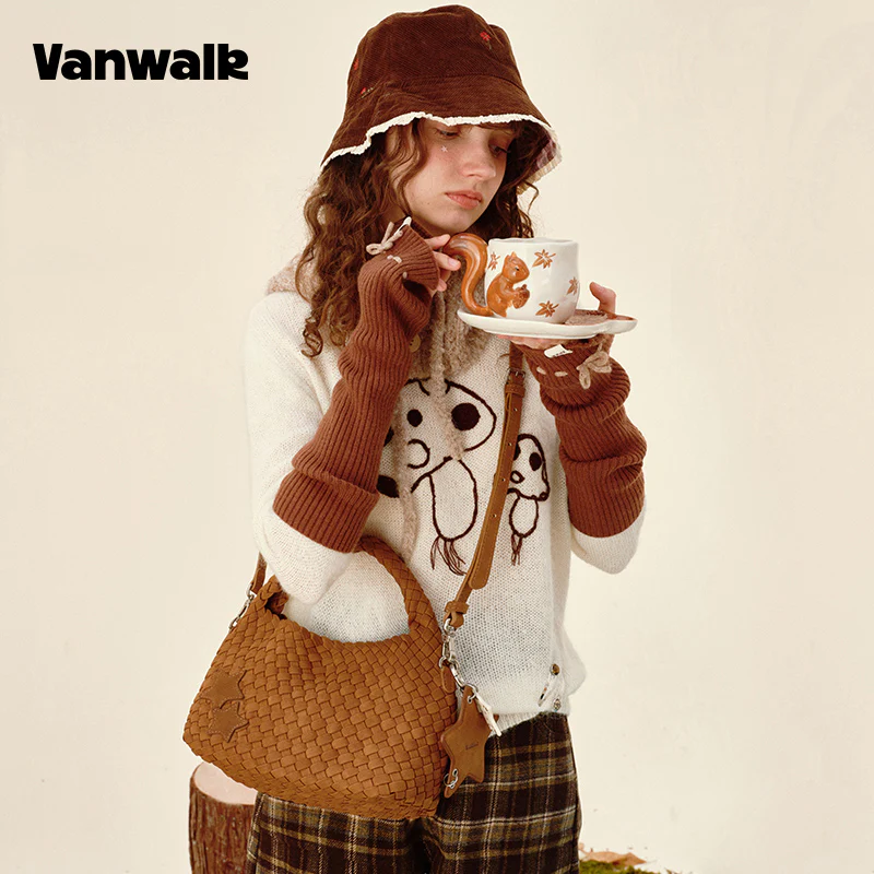 VANWALK Glutinous Rice Ball Series Woven Handbag v2991 - Image 6