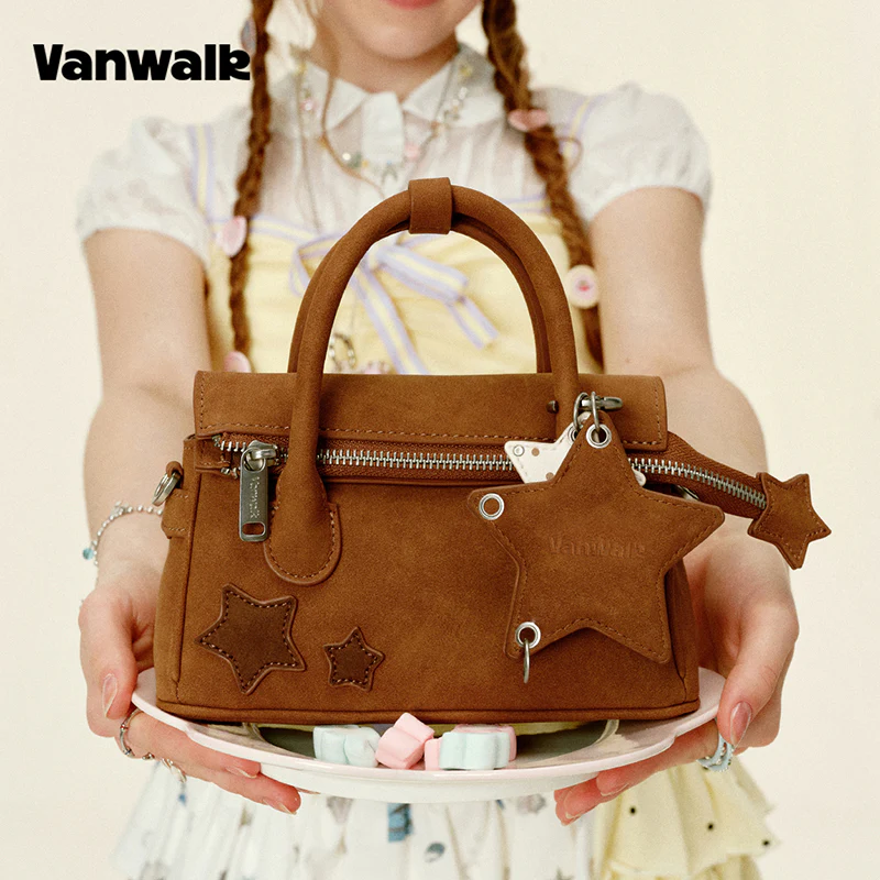 VANWALK Gulugulu Series Original Star Hollow-out Mini Shoulder Bags PU Handbag V3051 - Image 4