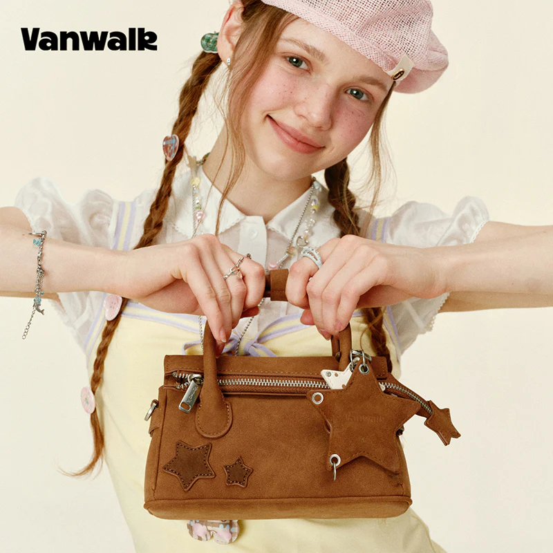 VANWALK Gulugulu Series Original Star Hollow-out Mini Shoulder Bags PU Handbag V3051 - Image 5