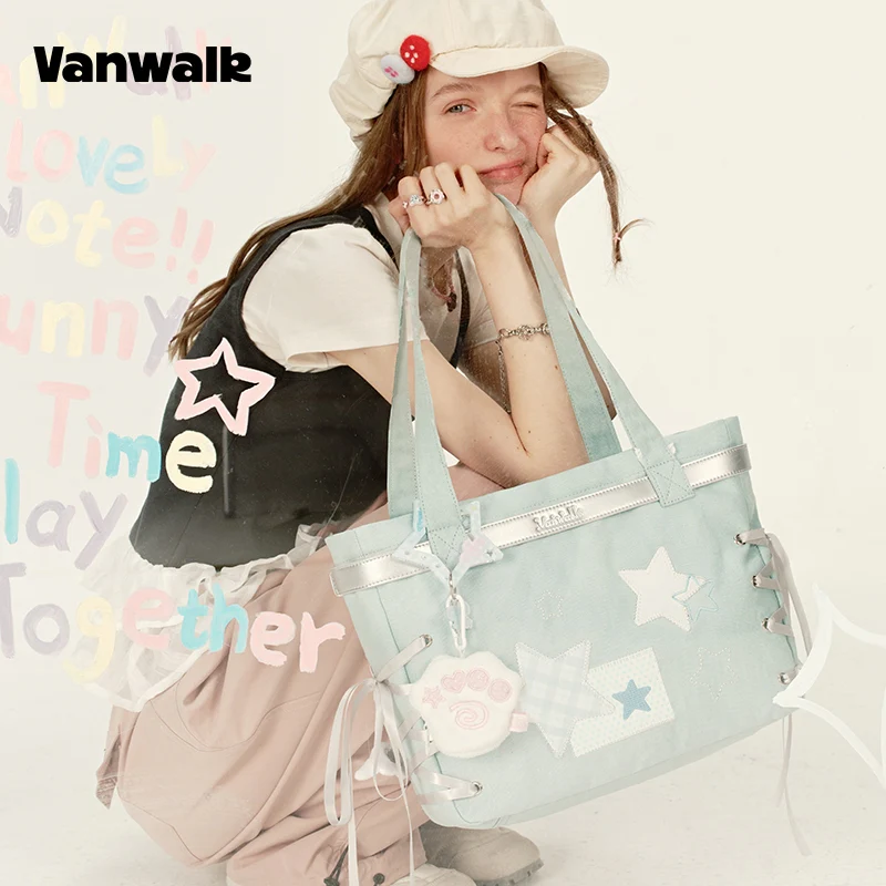 VANWALK Handheld Account Large Capacity Shoulder Tote Bag V2915 - Image 3