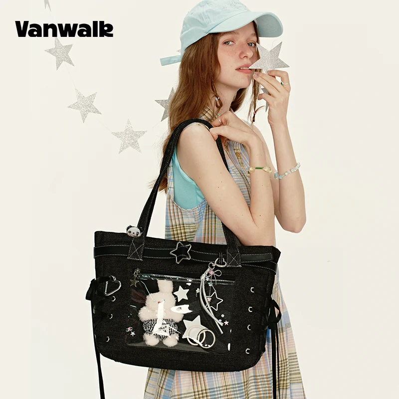 VANWALK Handheld Account Large Capacity Shoulder Tote Bag V2915 - Image 4