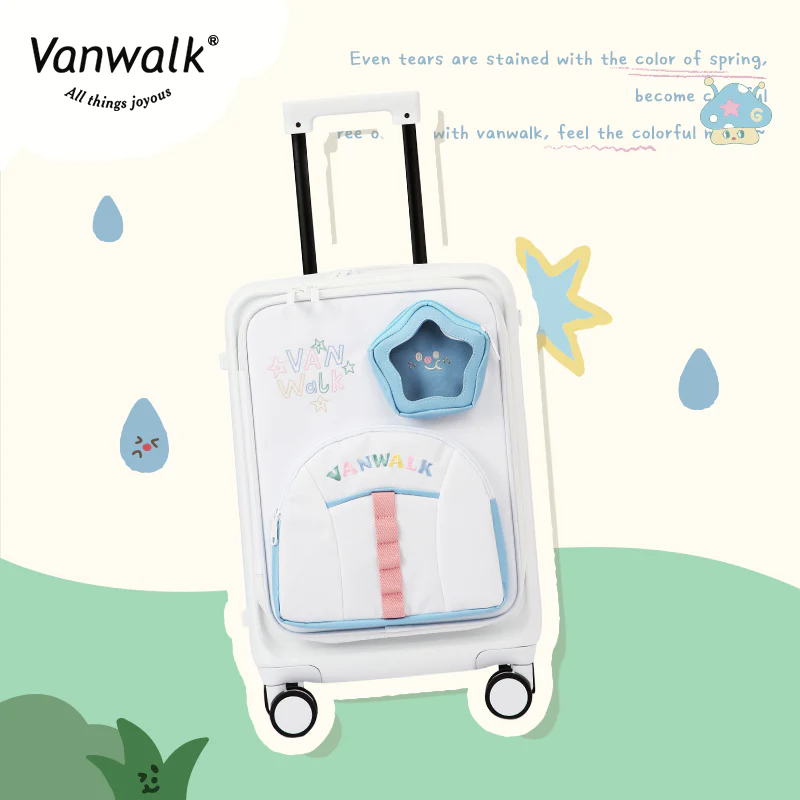 Vanwalk Large capacity happy band suitcase b1006 - Image 3