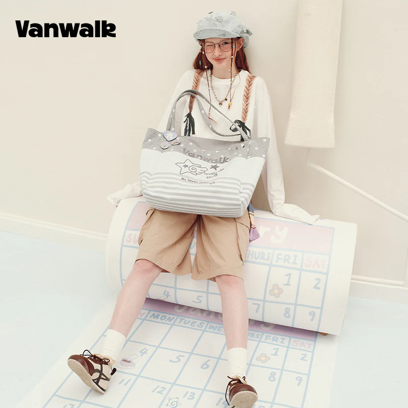 vanwalk Large Capacity Planner House Series Shoulder Bag v3017 - Image 6