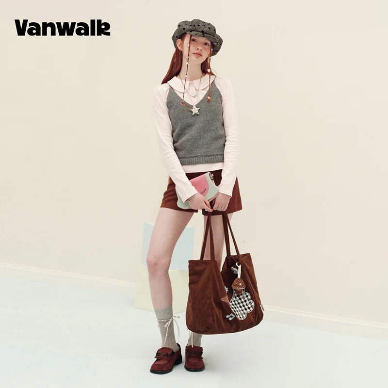 vanwalk Large Capacity Planner House Series Shoulder Bag v3018 - Image 6