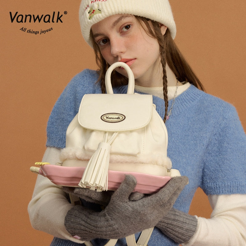 Vanwalk Fashion Pizza mini backpack V2879 - Image 6