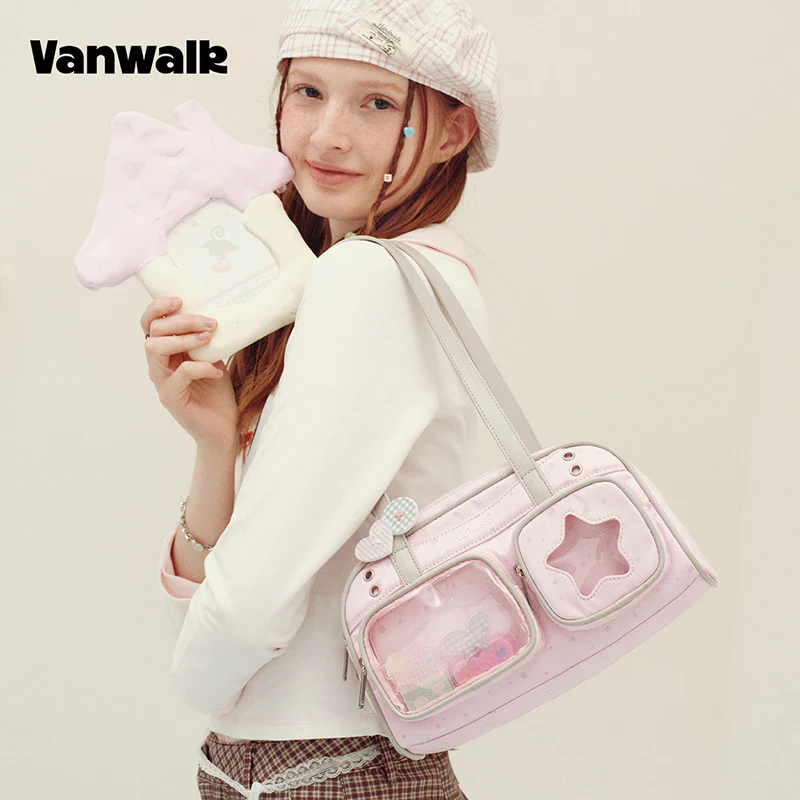 vanwalk Multi-Pocket Planner House Series Shoulder Bag v3032 - Image 2
