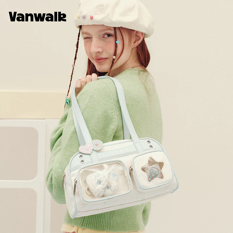 vanwalk Multi-Pocket Planner House Series Shoulder Bag v3032 - Image 3