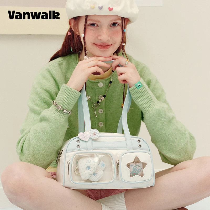 vanwalk Multi-Pocket Planner House Series Shoulder Bag v3032 - Image 4