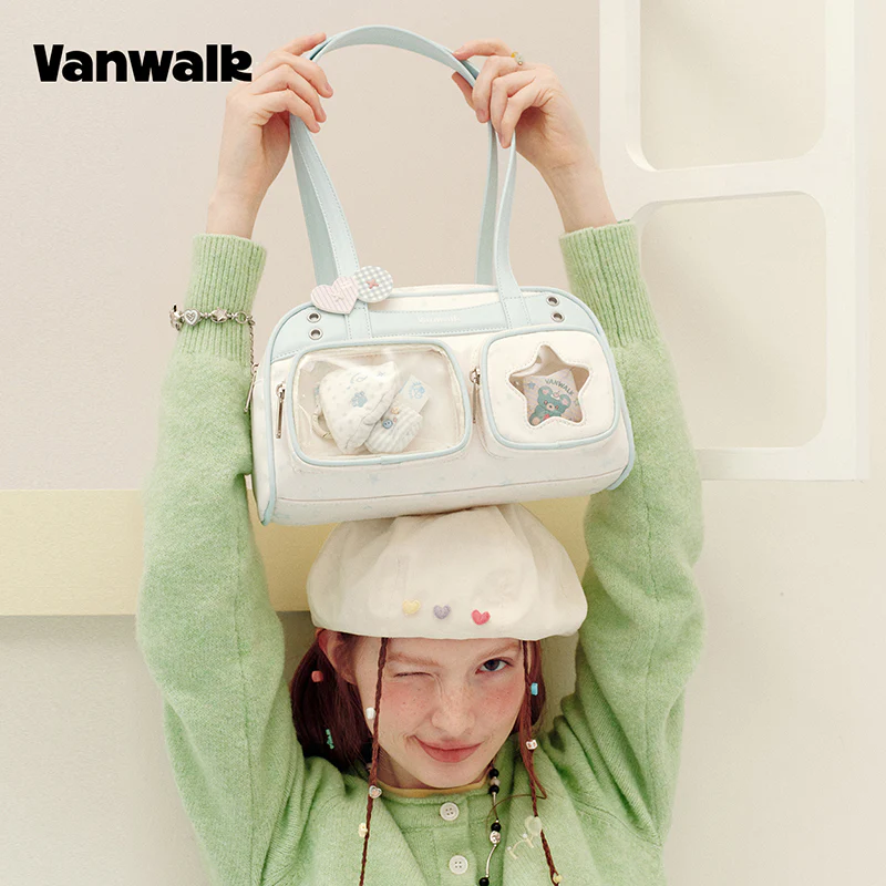 vanwalk Multi-Pocket Planner House Series Shoulder Bag v3032 - Image 5