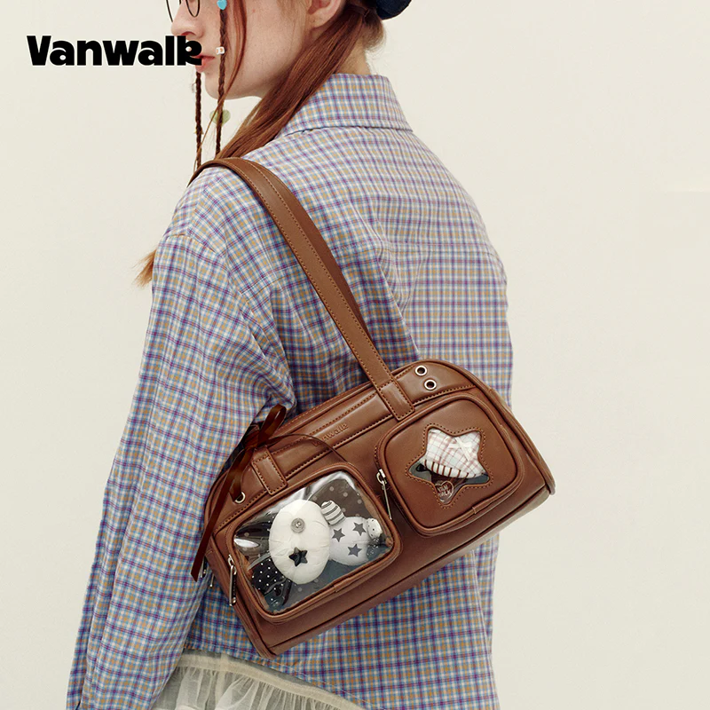 vanwalk Multi-Pocket Planner House Series Shoulder Bag v3032 - Image 6