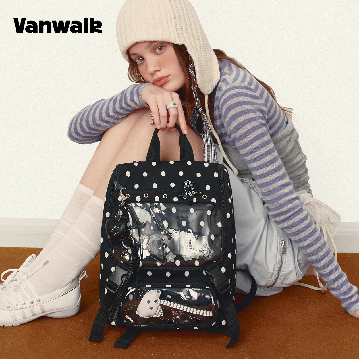 Vanwalk Multiple Pockets January Lucky Pony Series backpack V3007 - Image 5