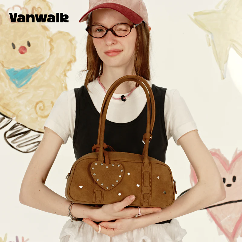VANWALK Niche lovely note Shoulder Bag v2895 - Image 7