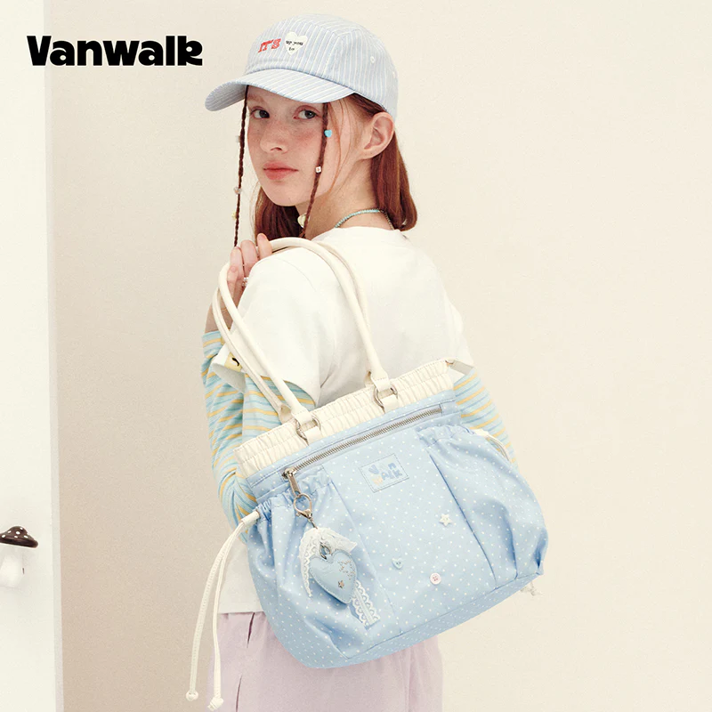 VANWALK Planner House Stylish Drawstring Tote Bag v3003 - Image 5