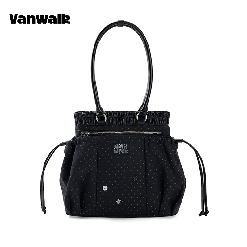 VANWALK Planner House Stylish Drawstring Tote Bag v3003 - Image 9