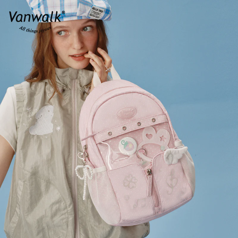 Vanwalk Multi-Pockets Happy Band Backpack V2901 - Image 3