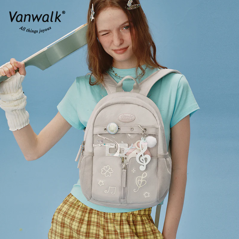 Vanwalk Multi-Pockets Happy Band Backpack V2901 - Image 4