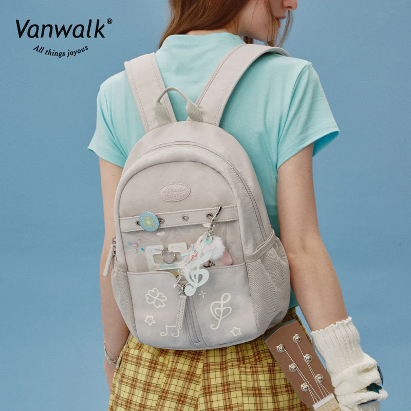 Vanwalk Multi-Pockets Happy Band Backpack V2901 - Image 6