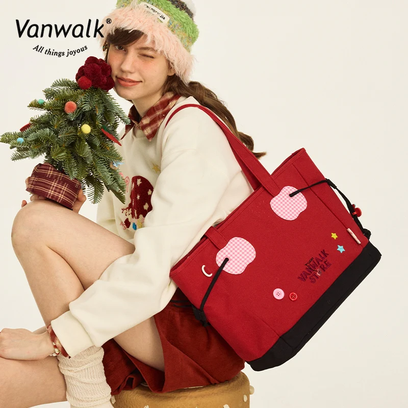 Vanwalk Water-Resistant Christmas Shoulder Bag V2868 - Image 2