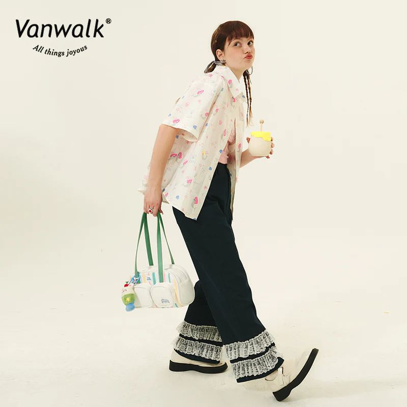 Vanwalk Water-Resistant Summer Afternoon Tea Shoulder Bag V2629 - Image 4