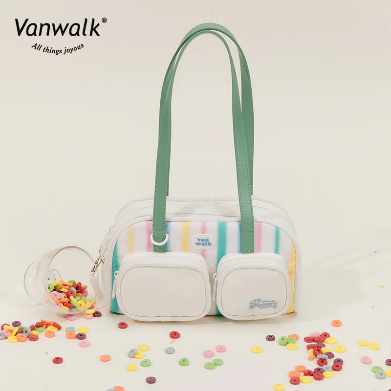 Vanwalk Water-Resistant Summer Afternoon Tea Shoulder Bag V2629 - Image 6