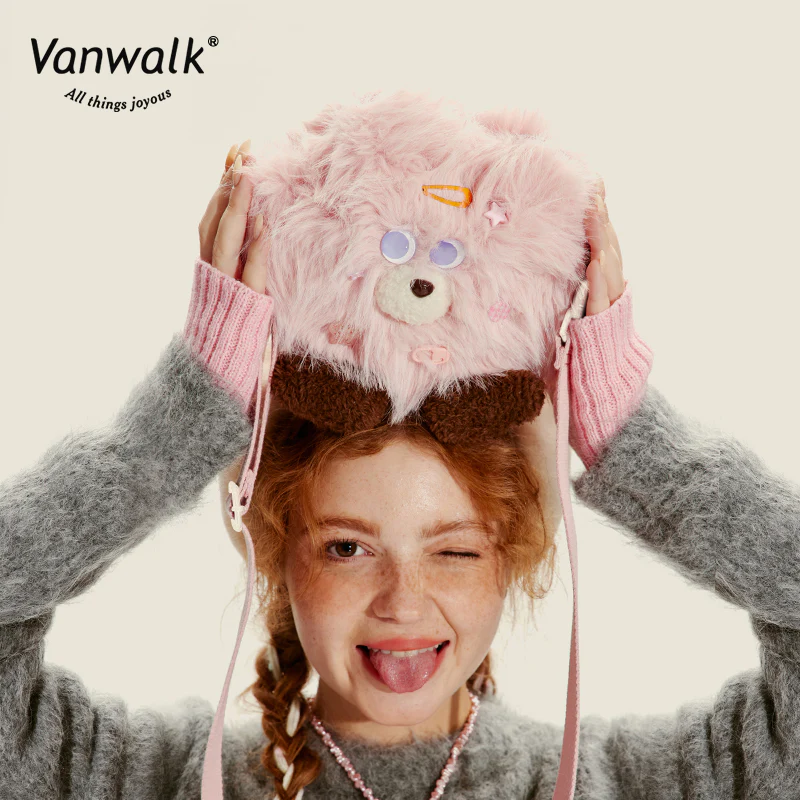 Vanwalk Fashion Mao Monster Crossbody Bag V2717