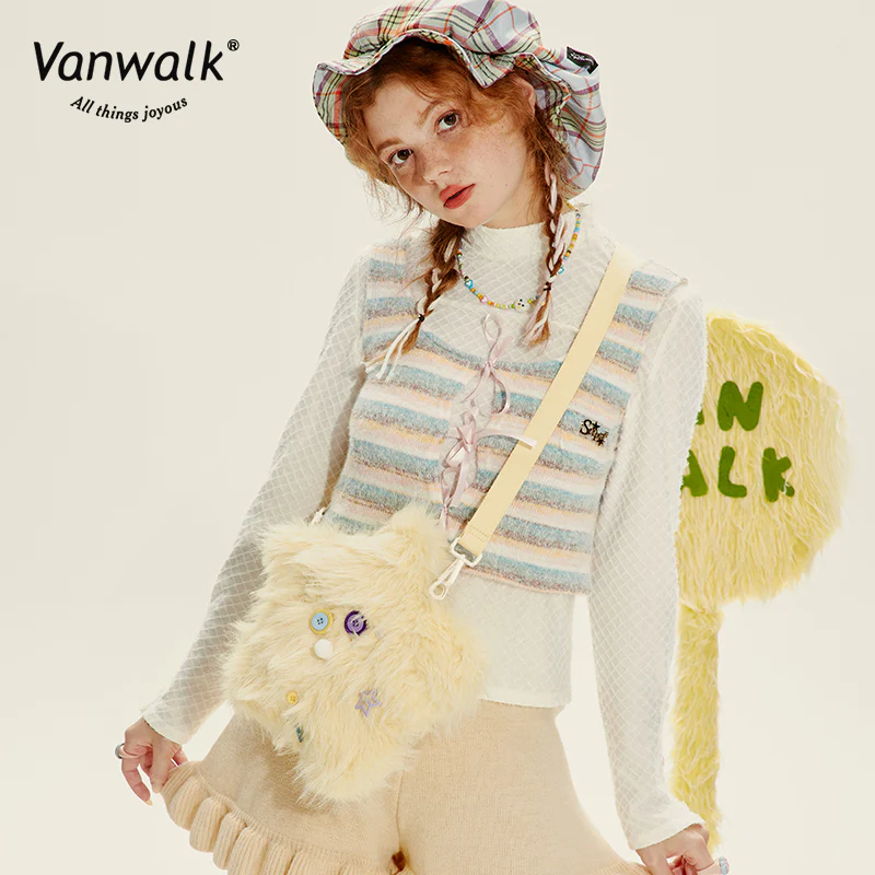 Vanwalk Fashion Mao Monster Crossbody Bag V2717 - Image 11