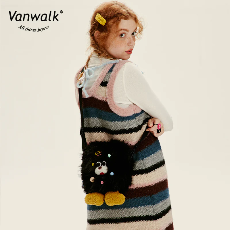 Vanwalk Fashion Mao Monster Crossbody Bag V2717 - Image 4