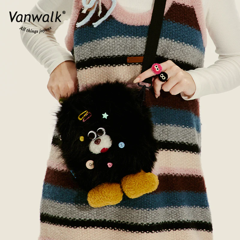 Vanwalk Fashion Mao Monster Crossbody Bag V2717 - Image 5