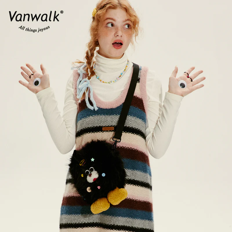 Vanwalk Fashion Mao Monster Crossbody Bag V2717 - Image 6