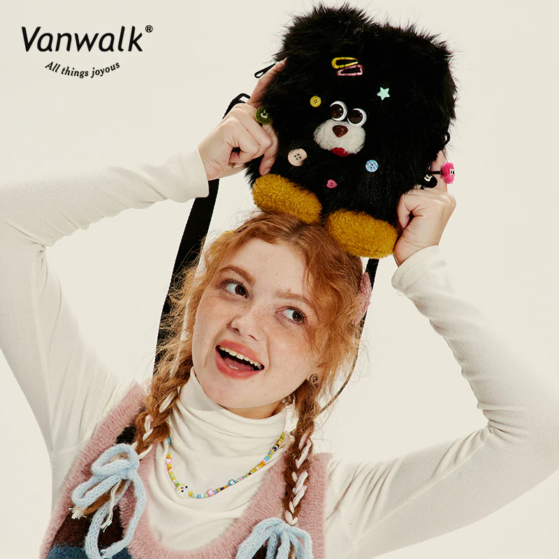 Vanwalk Fashion Mao Monster Crossbody Bag V2717 - Image 7