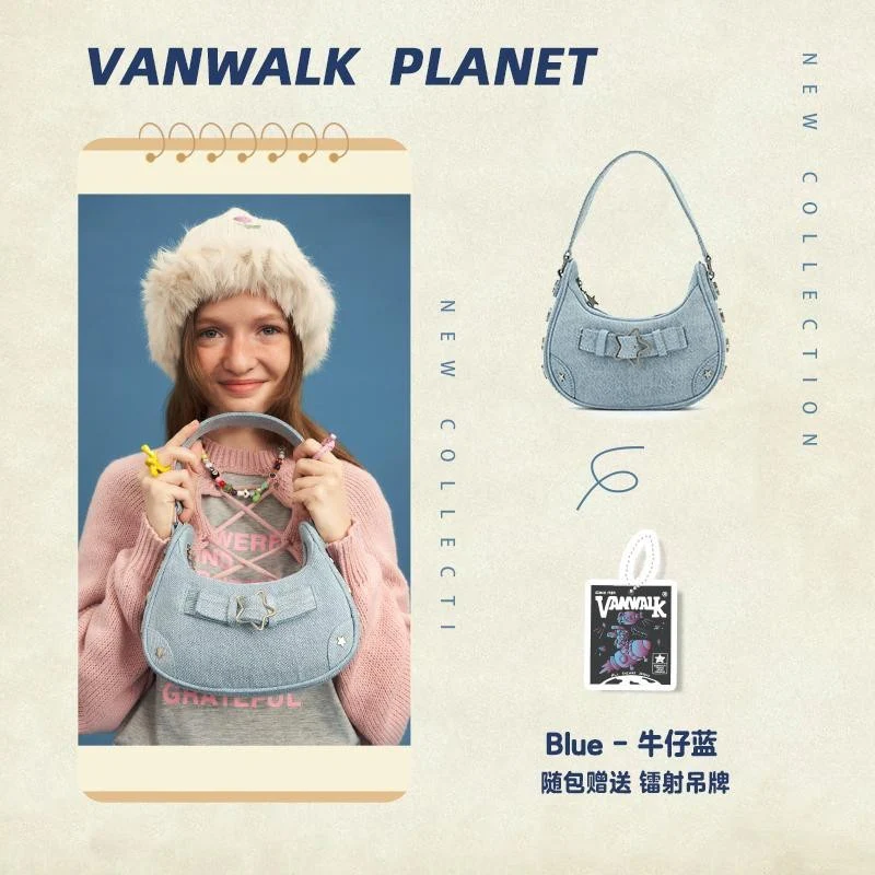 Vanwalk Water-Resistant Space Rabbi shoulder bag V2573 - Image 11