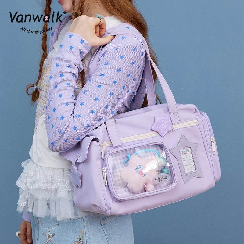 Vanwalk Water-Resistant Multi-Pockets Lucky Star Crossbody Bag V2887 - Image 5