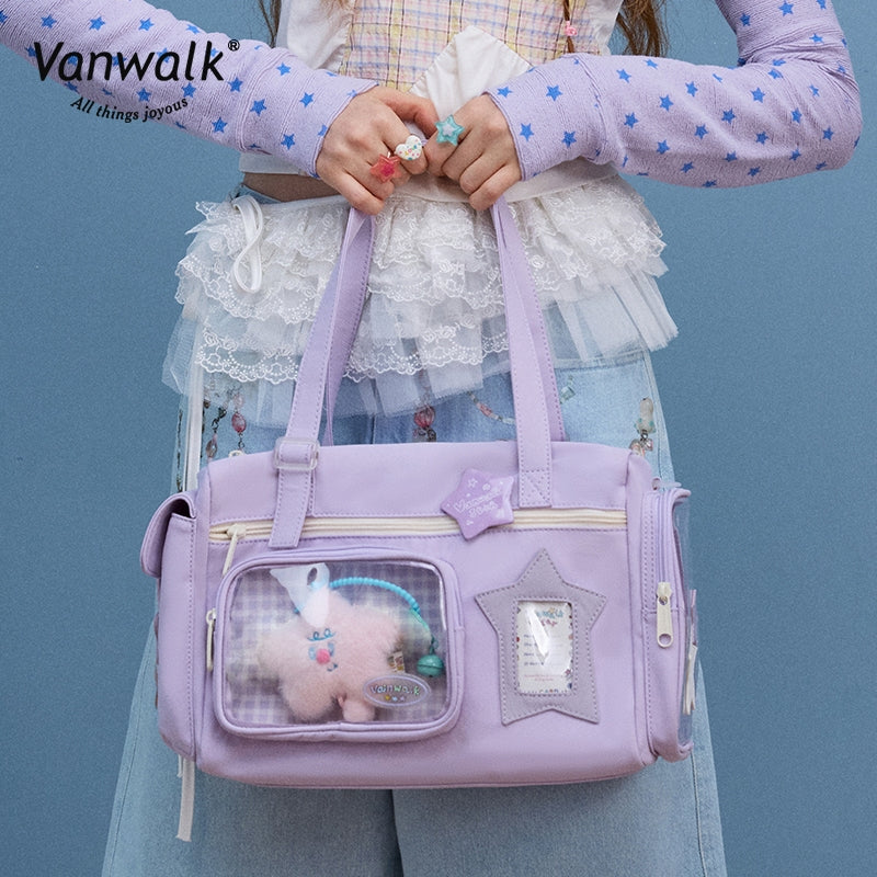 Vanwalk Water-Resistant Multi-Pockets Lucky Star Crossbody Bag V2887 - Image 7